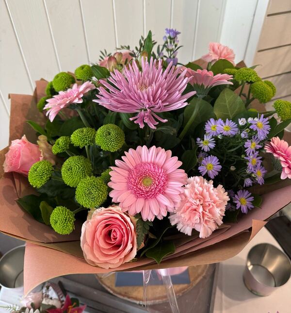 Flowers delivered to customer