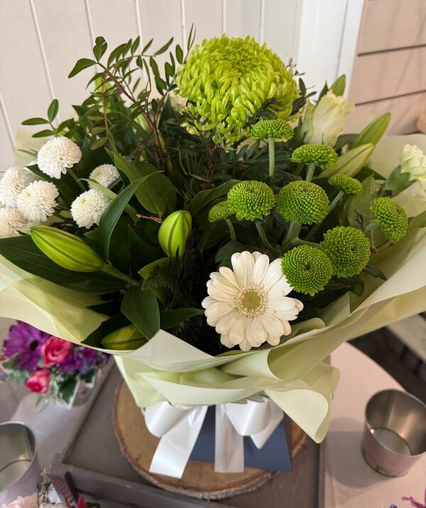 Flowers delivered to customer
