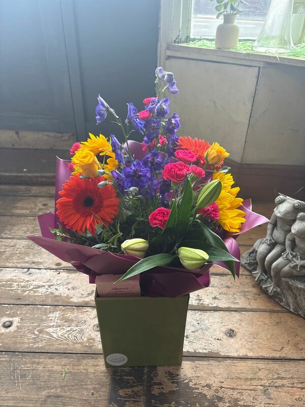 Flowers delivered to customer