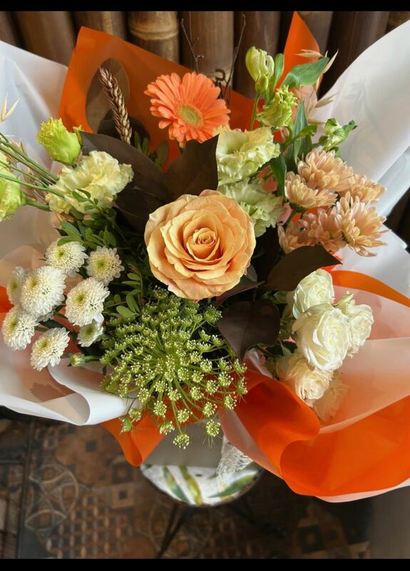 Flowers delivered to customer