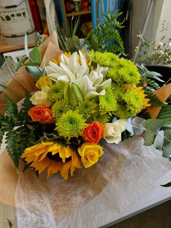 Flowers delivered to customer