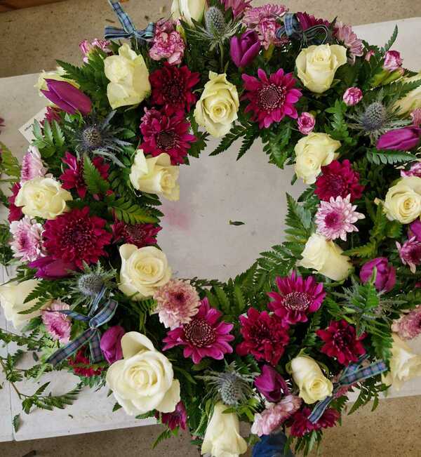 Flowers delivered to customer