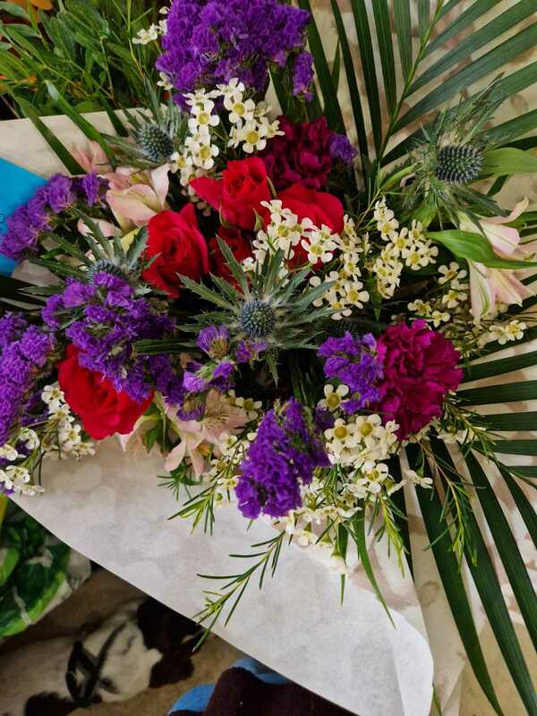 Flowers delivered to customer