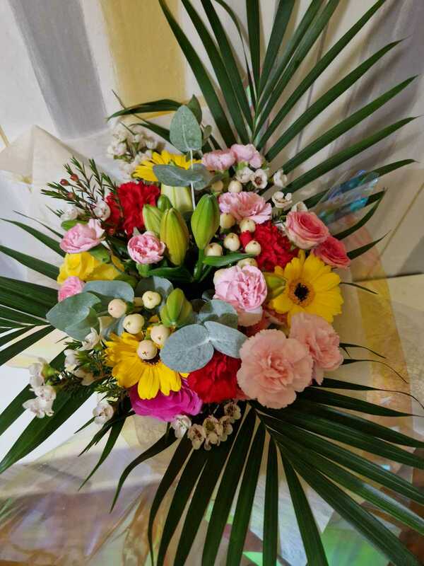 Flowers delivered to customer