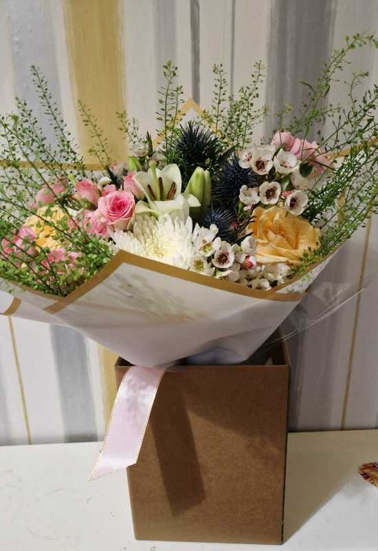 Flowers delivered to customer