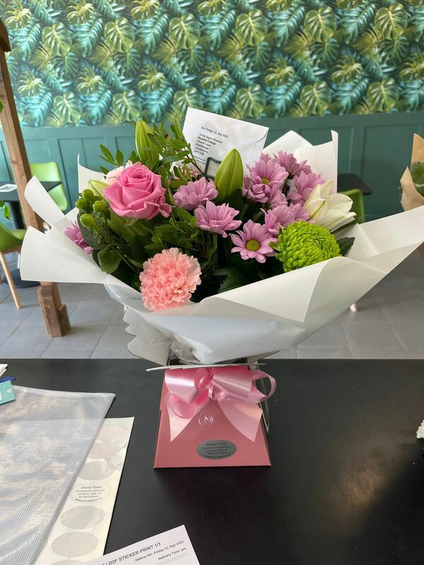 Flowers delivered to customer