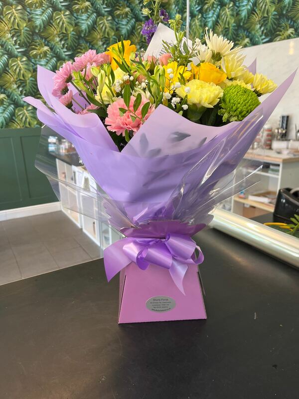 Flowers delivered to customer