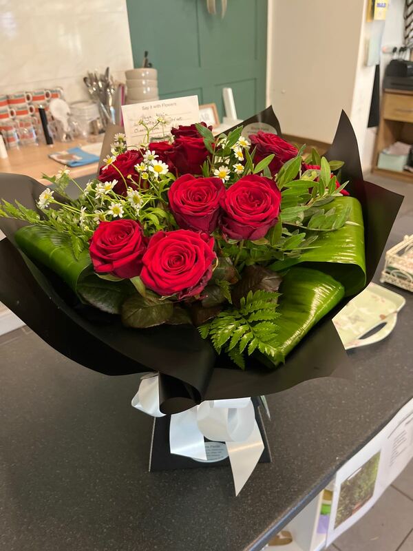Flowers delivered to customer