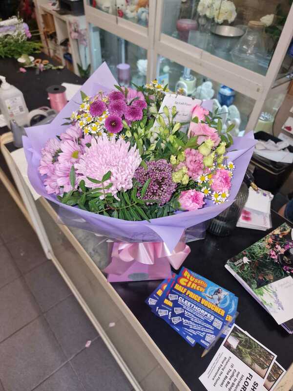 Flowers delivered to customer