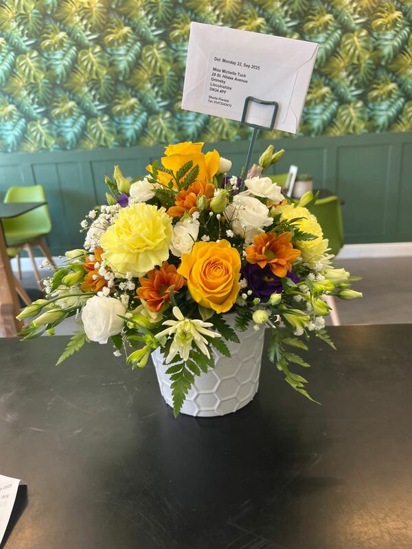 Flowers delivered to customer
