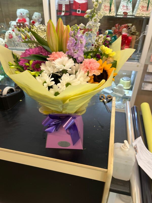 Flowers delivered to customer
