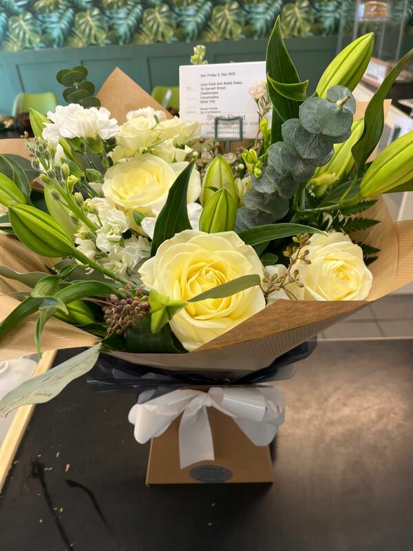 Flowers delivered to customer