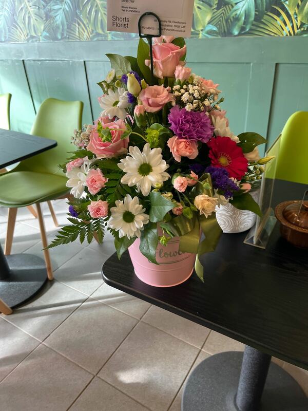Flowers delivered to customer