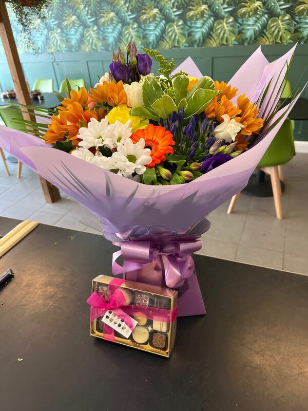 Flowers delivered to customer