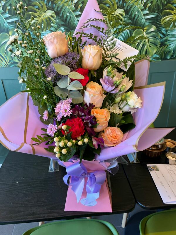 Flowers delivered to customer
