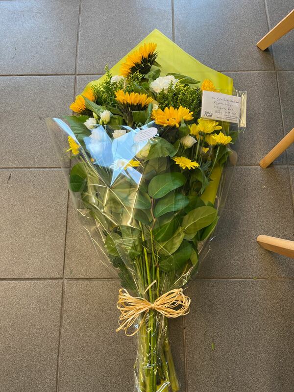 Flowers delivered to customer