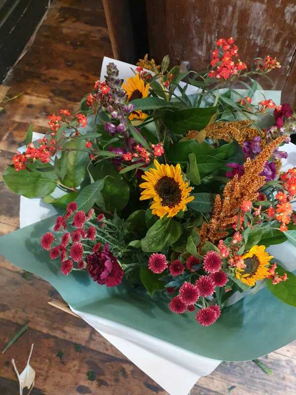 Flowers delivered to customer