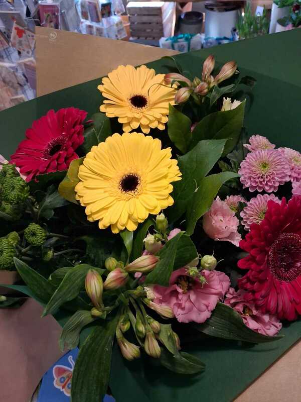 Flowers delivered to customer