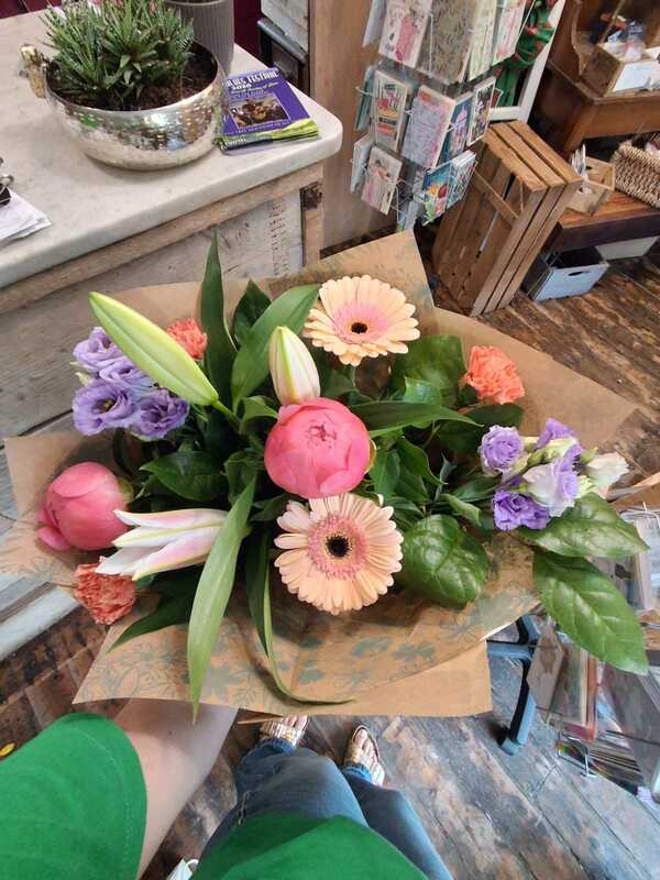 Flowers delivered to customer
