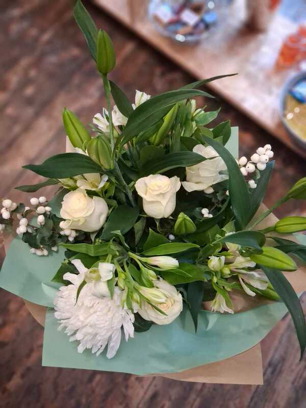Flowers delivered to customer
