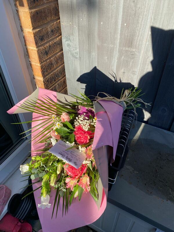 Flowers delivered to customer