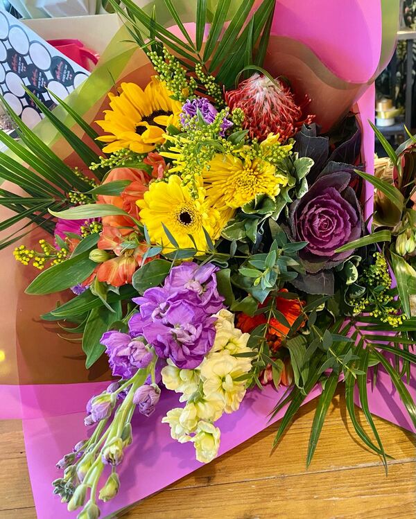 Flowers delivered to customer