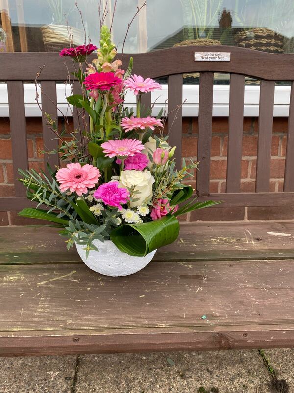 Flowers delivered to customer