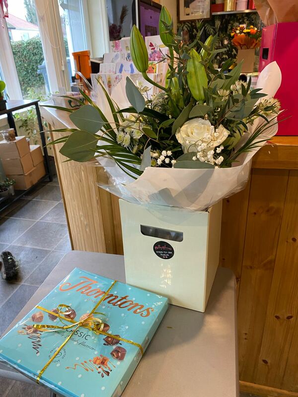 Flowers delivered to customer