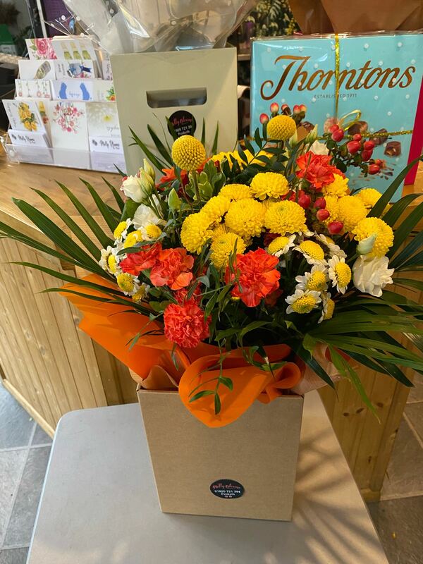 Flowers delivered to customer