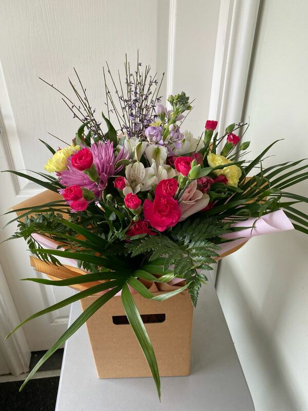 Flowers delivered to customer