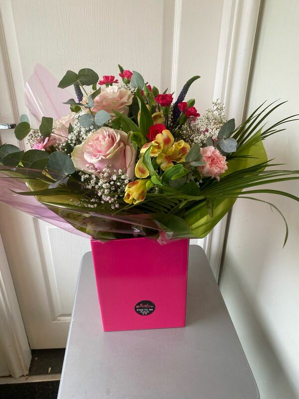 Flowers delivered to customer
