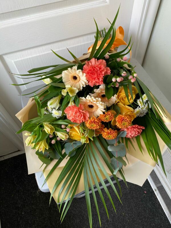 Flowers delivered to customer