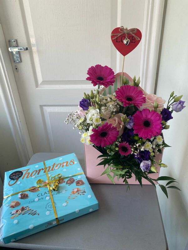 Flowers delivered to customer