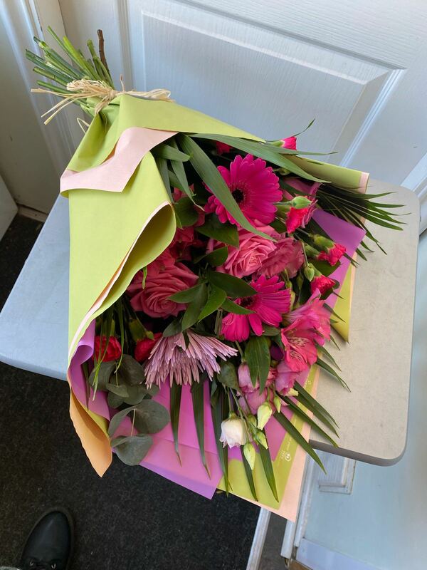 Flowers delivered to customer