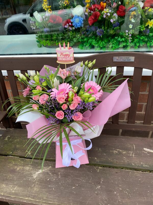 Flowers delivered to customer