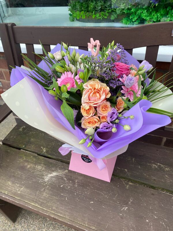 Flowers delivered to customer