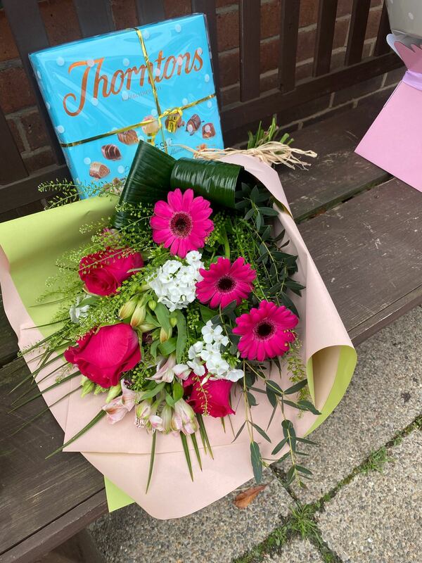 Flowers delivered to customer