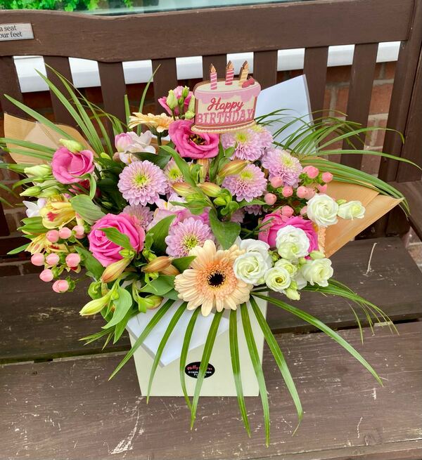 Flowers delivered to customer