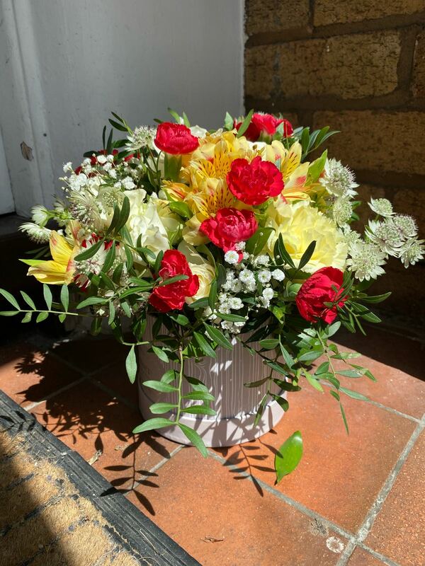 Flowers delivered to customer