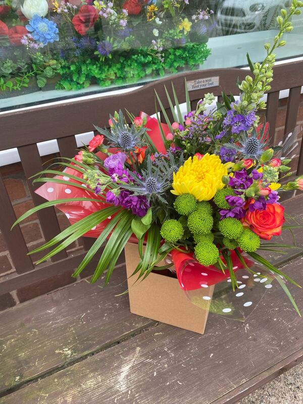Flowers delivered to customer