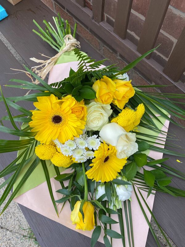 Flowers delivered to customer