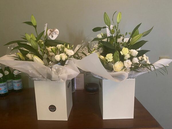 Flowers delivered to customer