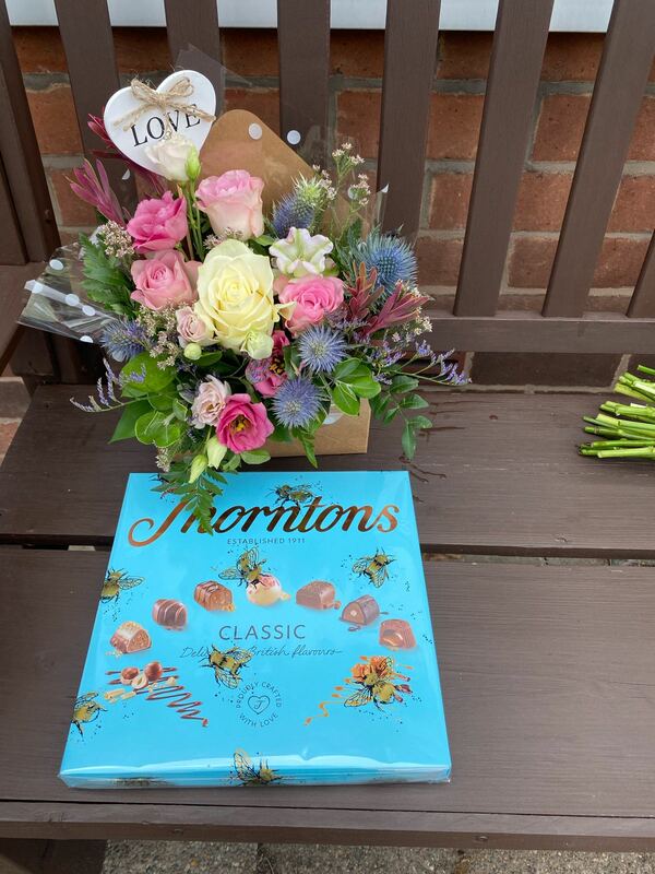 Flowers delivered to customer