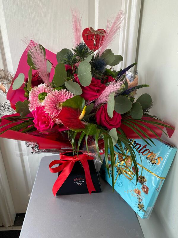 Flowers delivered to customer