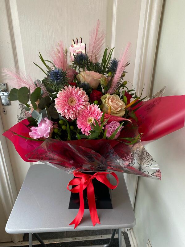 Flowers delivered to customer