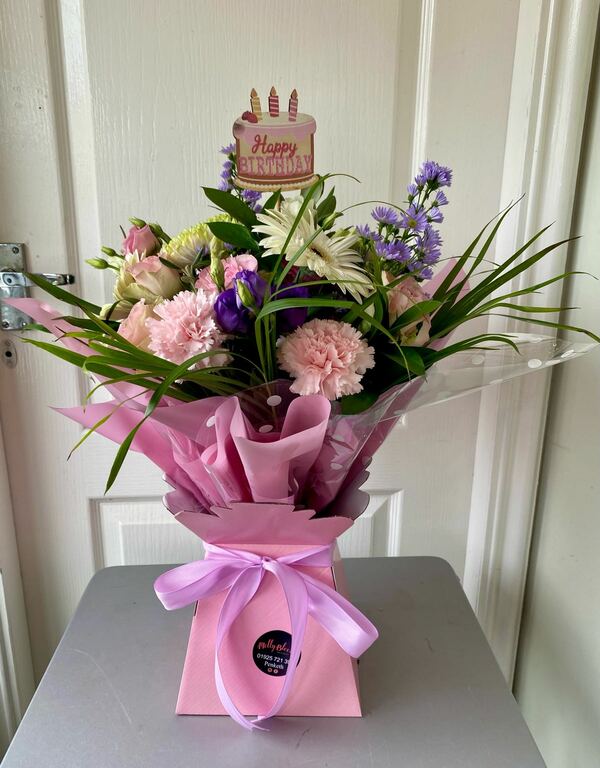 Flowers delivered to customer
