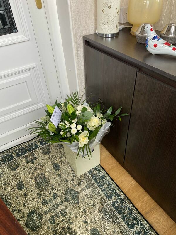 Flowers delivered to customer
