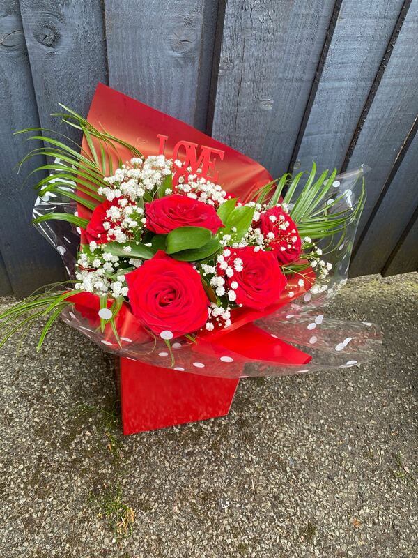 Flowers delivered to customer