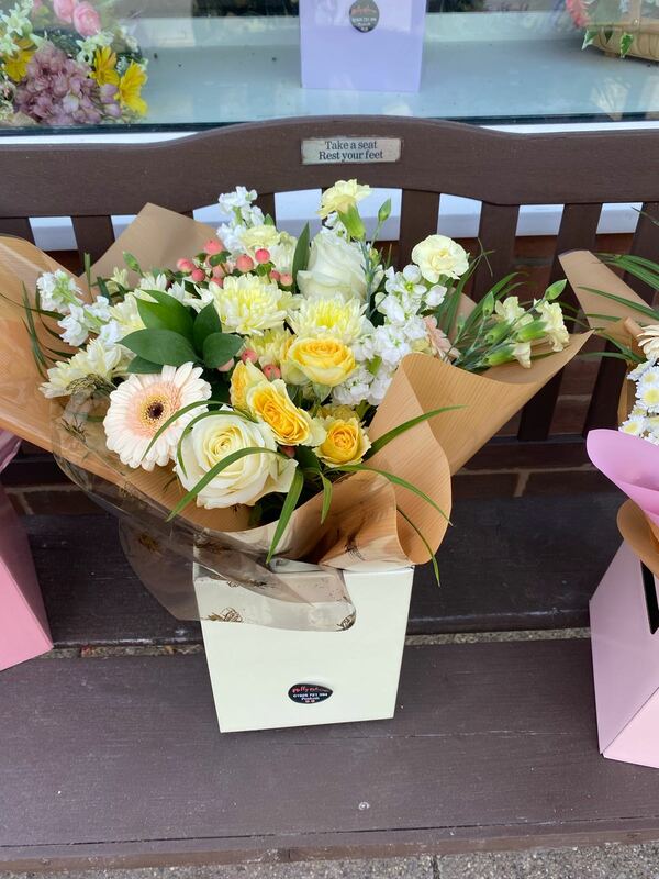 Flowers delivered to customer