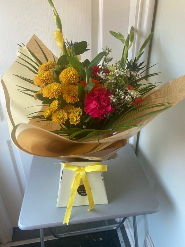 Flowers delivered to customer